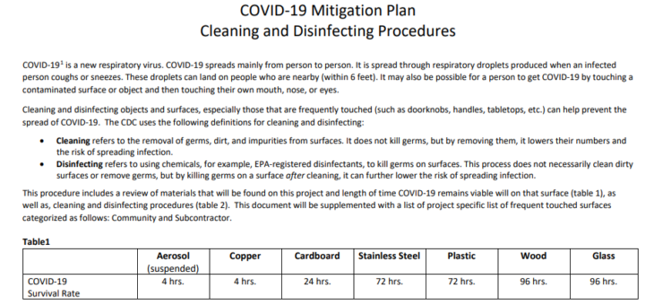 COVID-19 Construction Resources
